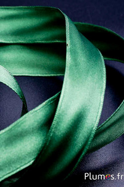Ruban satin - largeur 25 mm - vert